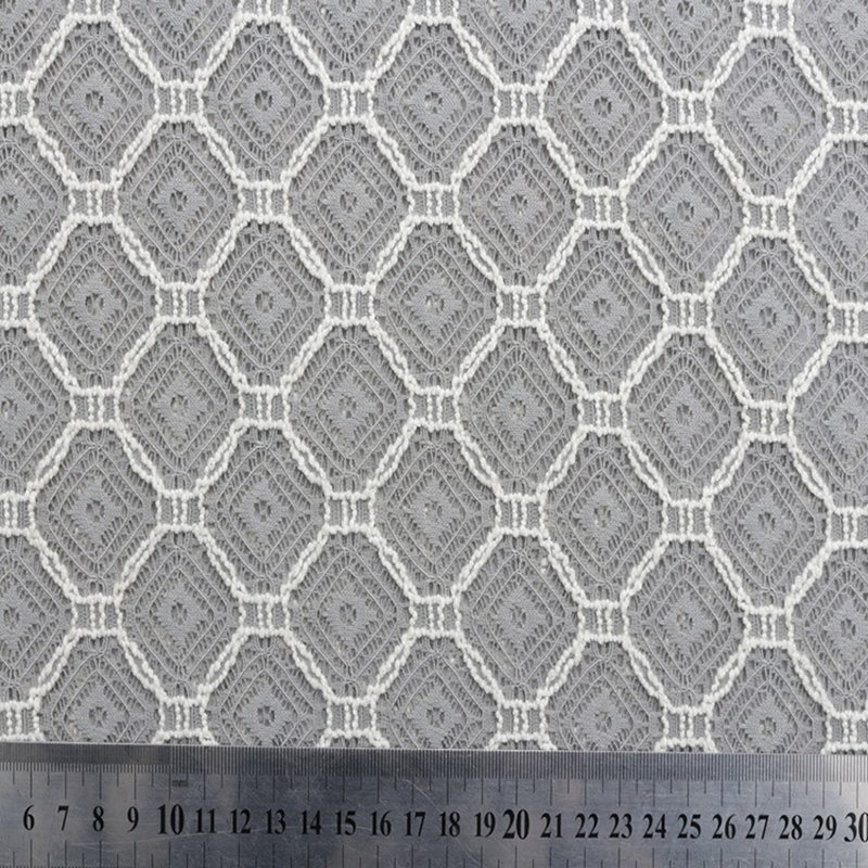 Lace Fabric Dress Cutwork Nylon for Women's Wear Wholesale Supplier 7